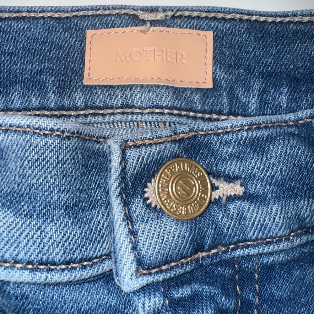 MOTHER High Rise Blue Jeans